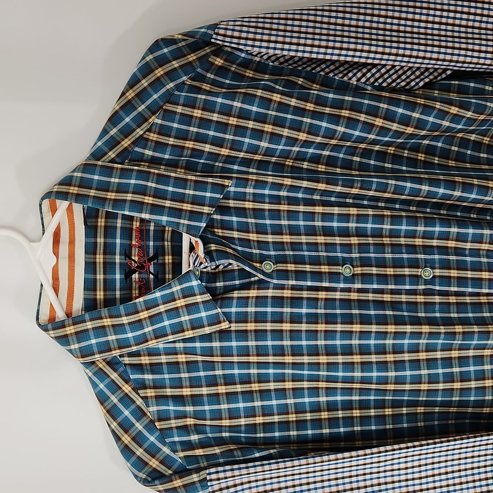Robert Graham long sleeve plaid button down shirt size XL - Picture 3 of 12